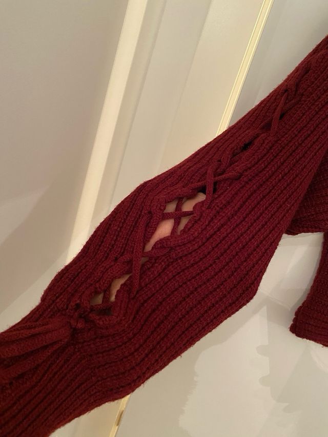 Jersey punto manga acampanada