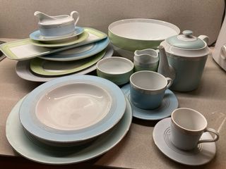 Serviço de Mesa Spal Azul e Verde