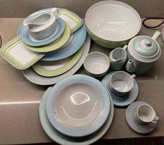 Serviço de Mesa Spal Azul e Verde