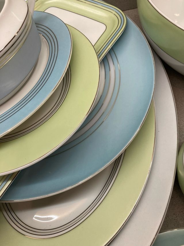 Serviço de Mesa Spal Azul e Verde