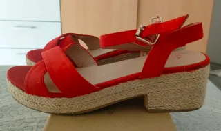 Sandalias cuña mujer