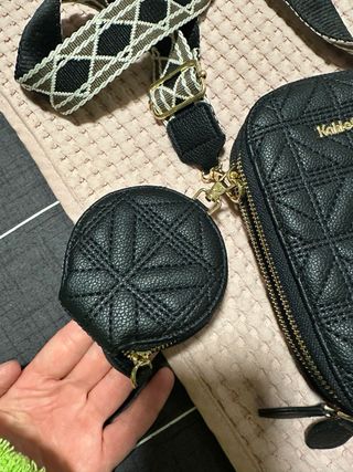 Bandolera Kalli&Co polipiel negra