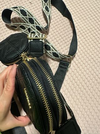 Bandolera Kalli&Co polipiel negra