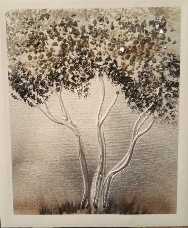 Juego de 2 cuadros decorativos árboles