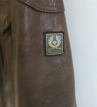 Cazadora de cuero Belstaff Marrón