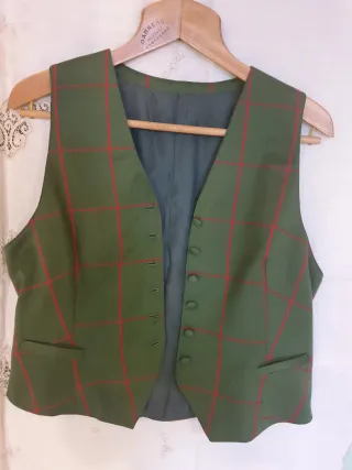 Gilet donna vintage  scozzese