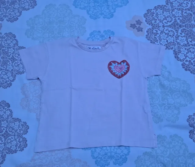 Camiseta niña corazón 4 años