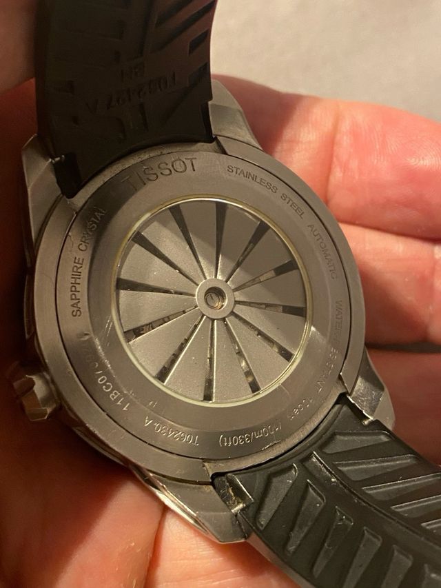 Orologio automatico Tissot nero arancione