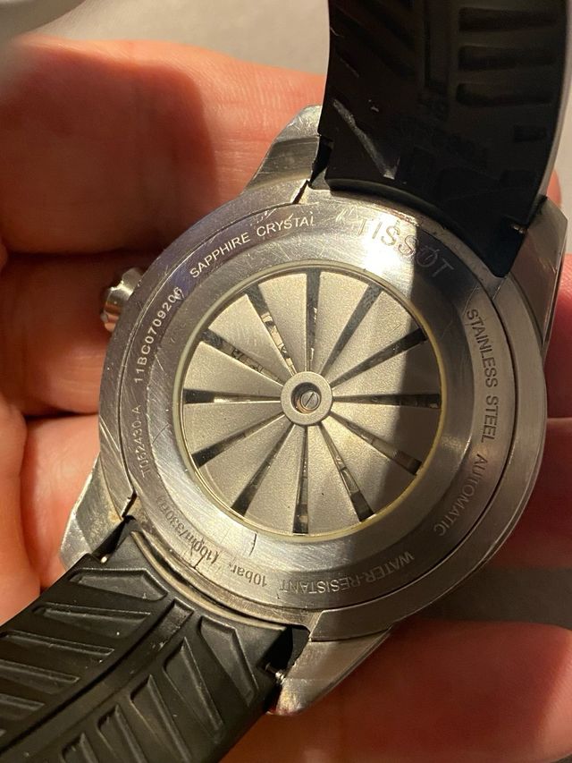 Orologio automatico Tissot nero arancione