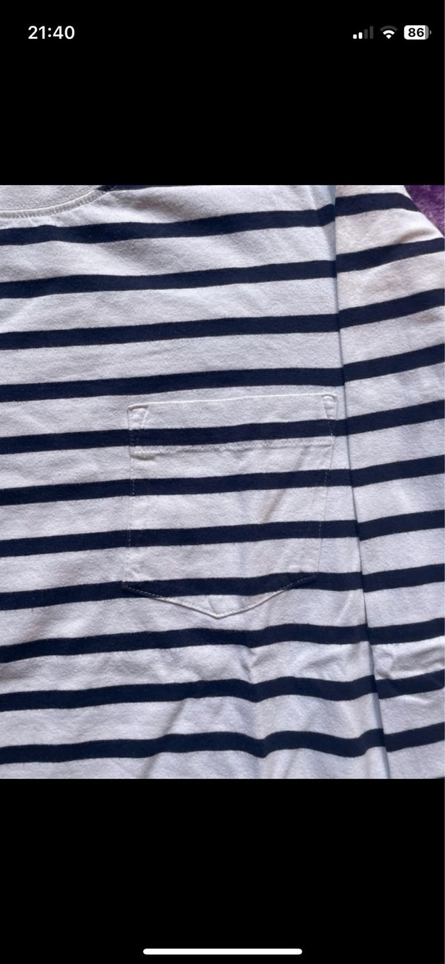 Camiseta de rayas manga larga