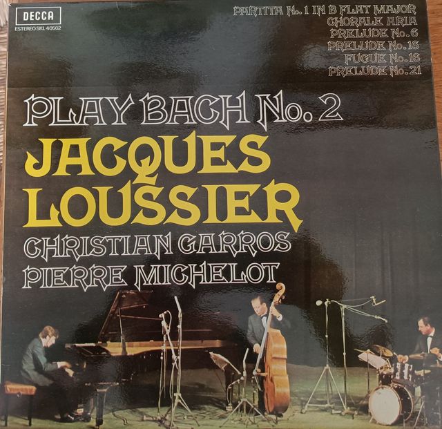 Jacques Loussier Play Bach No. 2 Jazz LP