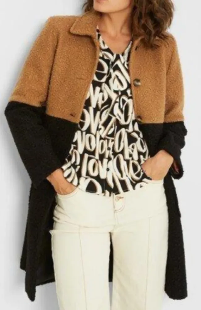 Abrigo borrego TRUCCO Negro y Marrón