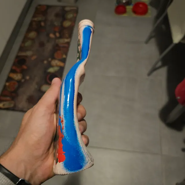 Bottiglia in vetro decorata