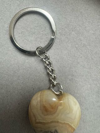 Porta-chaves Coração Pedra Natural