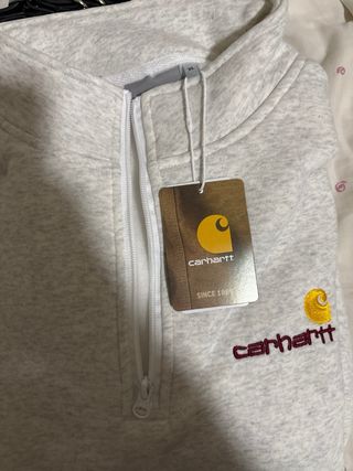 Sudadera Carhartt Half Zip Gris