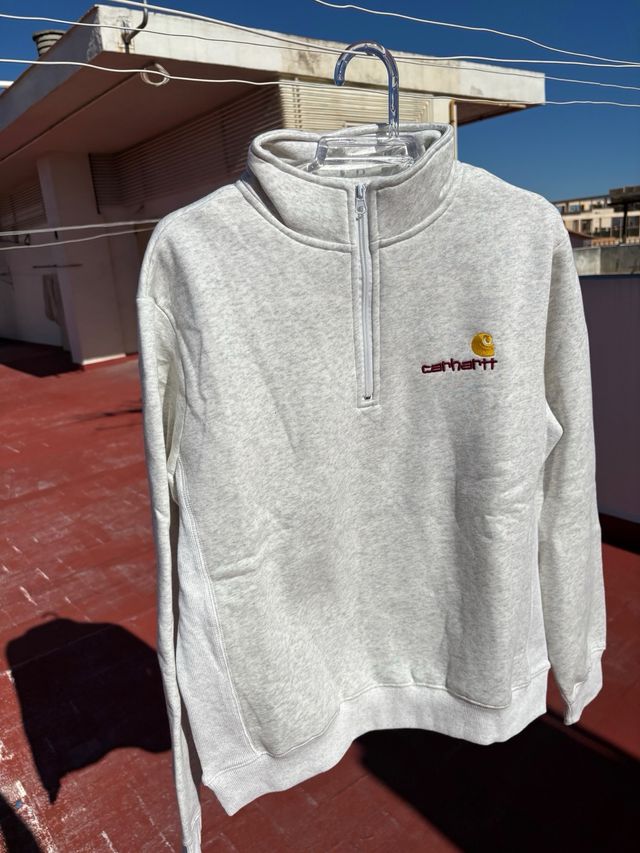 Sudadera Carhartt Half Zip Gris