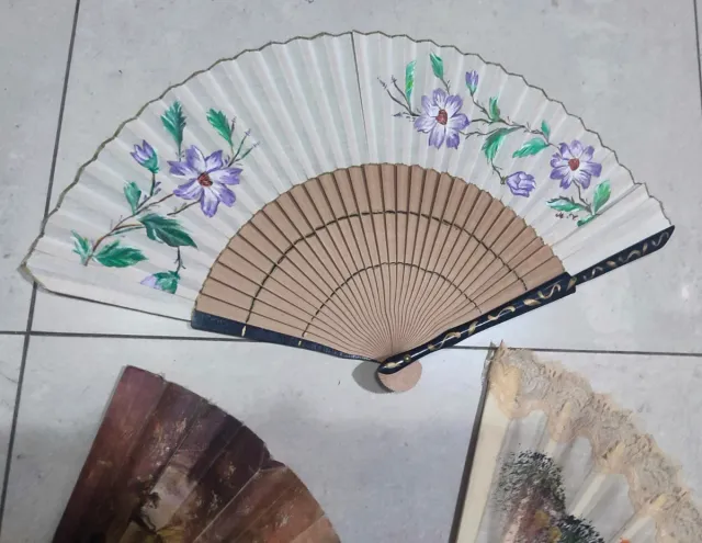Lote 3 Abanicos Vintage