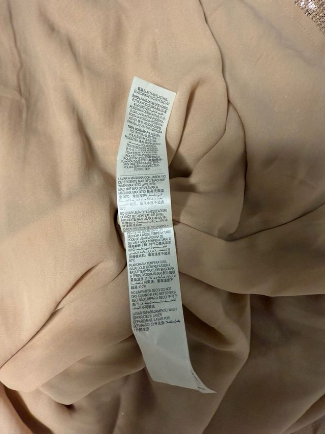 Vestido fiesta lentejuelas oro Pedro del Hierro