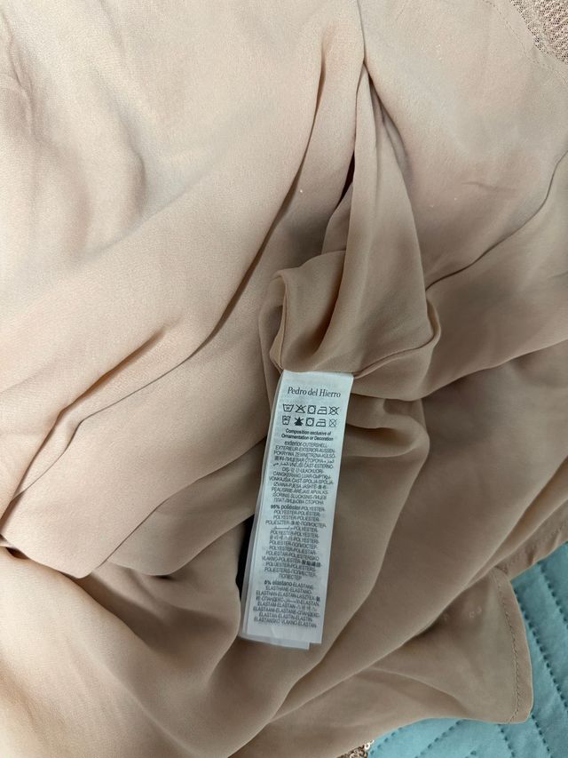 Vestido fiesta lentejuelas oro Pedro del Hierro