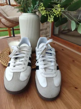 Zapatillas Adidas Samba Blancas y Negras