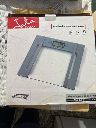 Báscula Jata Hogar Analizador Grasa y Agua