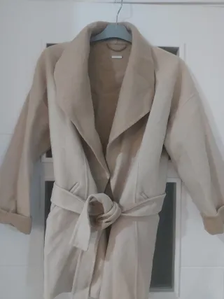 Abrigo Massimo Dutti Beige Talla S