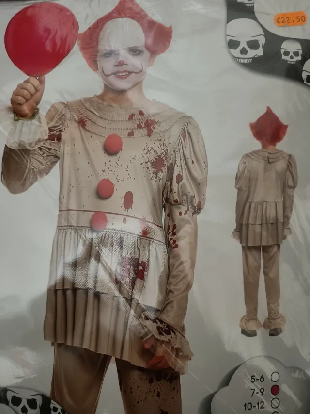 Disfraz de It, payaso asesino