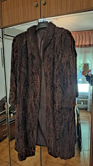 ABRIGO PIEL AUTENTICA ASTRACAN ARTESANAL