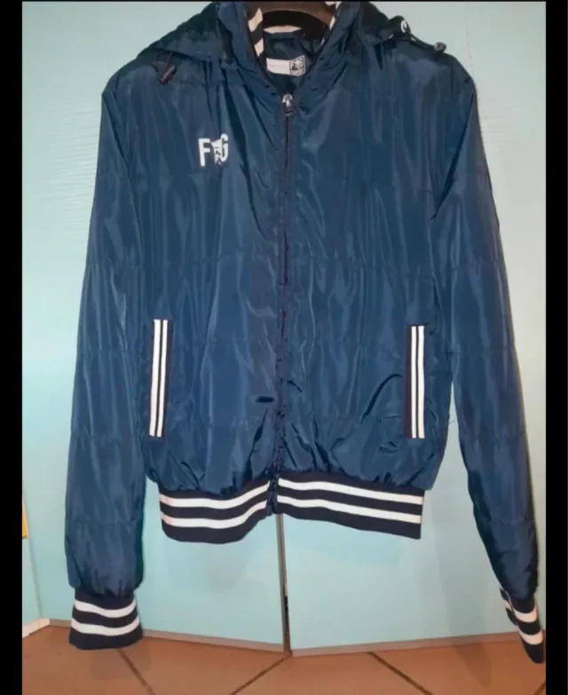 Bomber bambino 14 anni blu sportivo