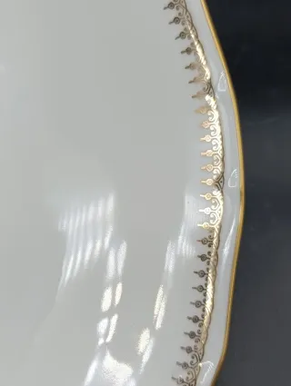 Ensaladera porcelana Sologne dorada