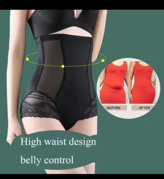 Faja Reforzada Alta Compresión Negra efecto pusac.