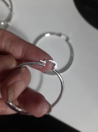 Aros Plata 925 con marca, Elegantes 5cts 
