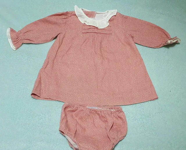 Conjunto Vestido y Pololo Bebé Estampado