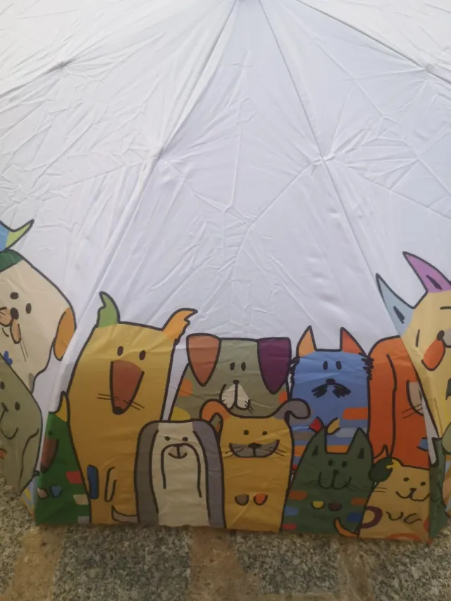 Ombrello Toto Umbrella/ stampato /cani e gatti