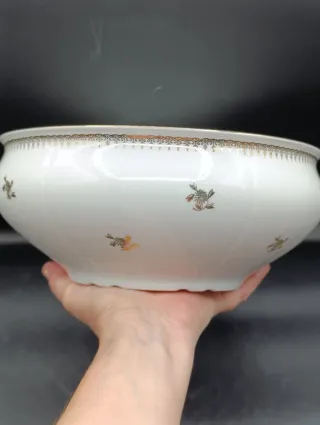Cuenco grande porcelana francesa Sologne