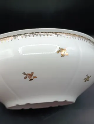 Cuenco grande porcelana francesa Sologne