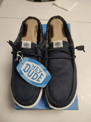 Zapatillas Náuticas Hey Dude Azul Talla 40 Nuevas 