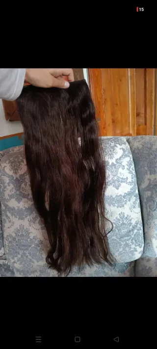 Extensiones Clip Capelli Veri 100% Castani