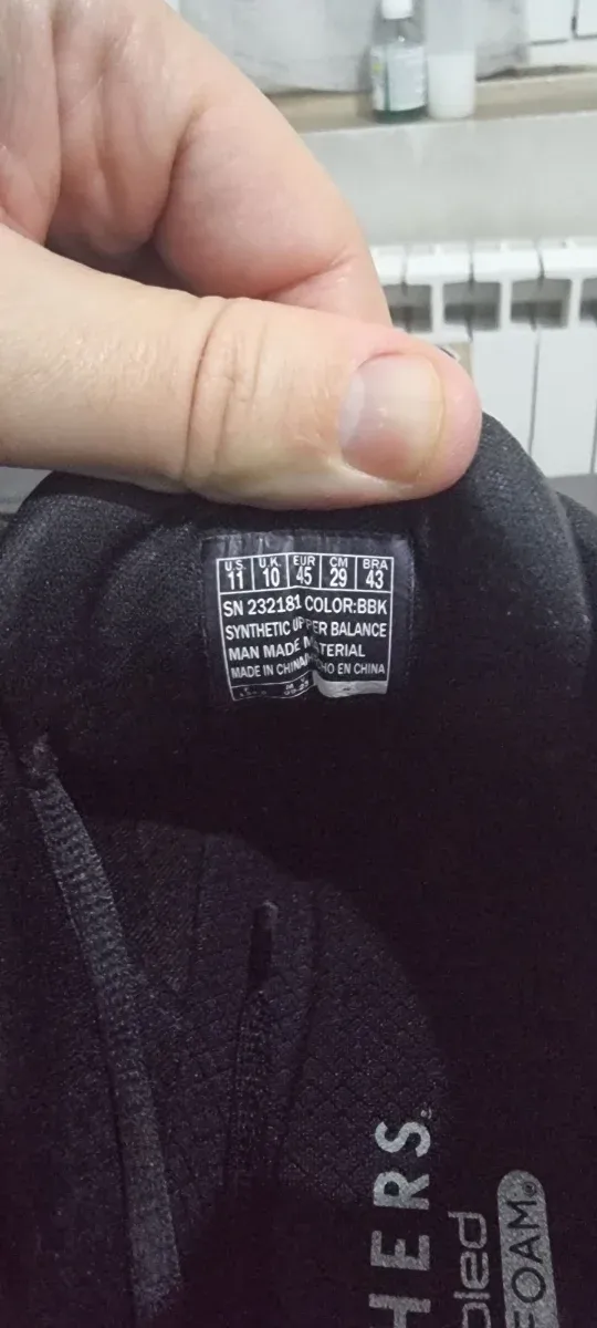 Sneakers Skechers Nere Taglia 45