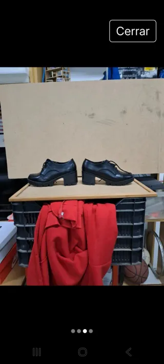Hf shows Zapatos Mujer Tacón Ancho Negro