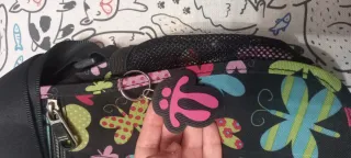 Mochila infantil mariposas y flores