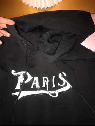 Chándal negro con logo Paris