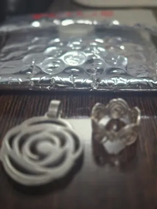 Colgante y Anillo TOUS ROSE T12 Plata