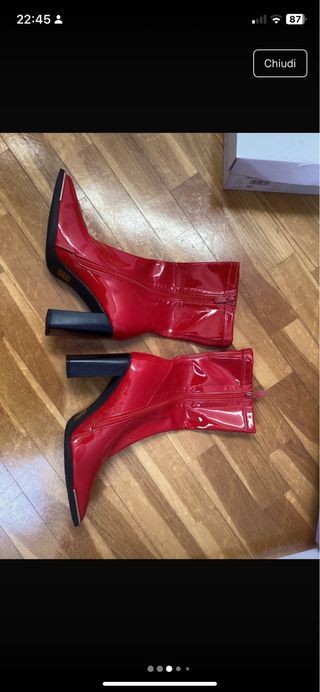 Stivaletti Rossi Tacco Alto