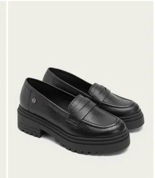 Mocasines de piel Porronet negros