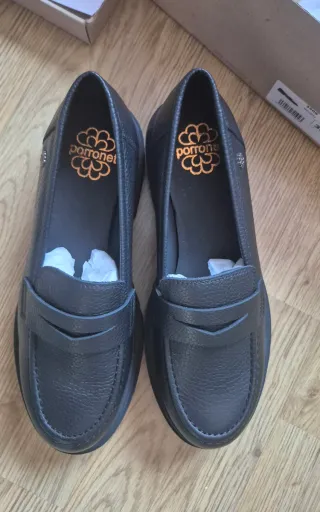 Mocasines de piel Porronet negros