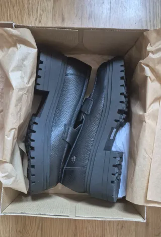 Mocasines de piel Porronet negros