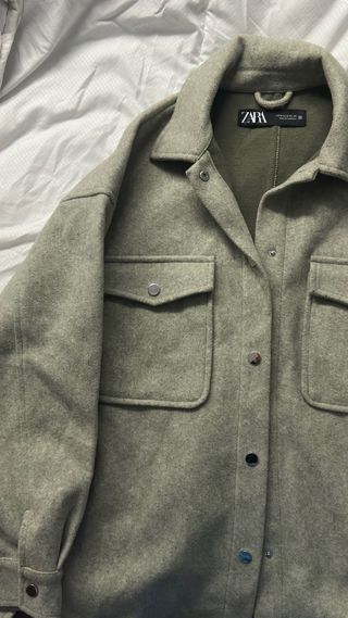 Camisa Zara Verde Talla M