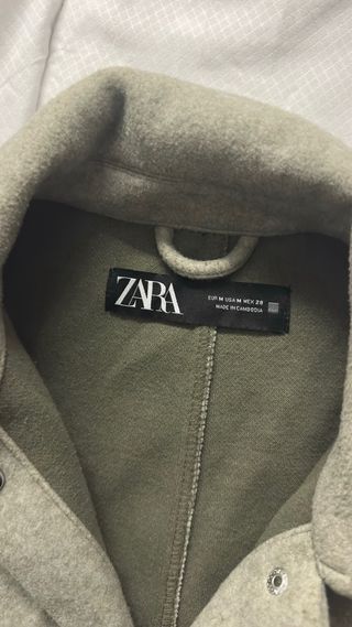 Camisa Zara Verde Talla M