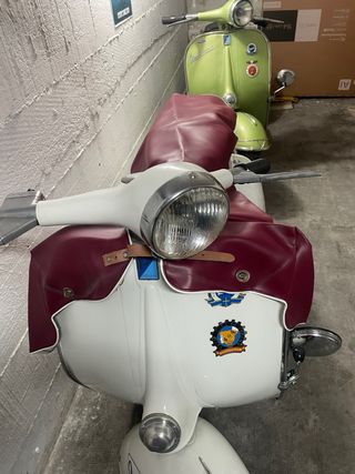 Manta de época Vespa y Lambretta